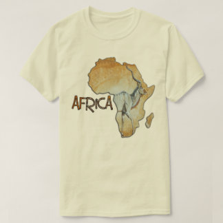 Afrika-Karte T-Shirt keine 17