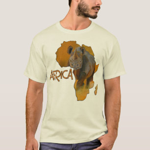 Afrika-Karte T-Shirt keine 6