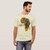 Afrika-Karte T-Shirt keine 6 (Vorne ganz)