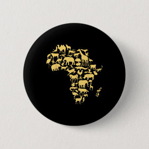 Afrika-Karte Tiere Melanin Afrikanische Schwarze G Button