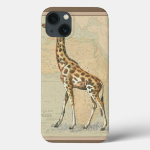 Afrika-Karte und eine Giraffe Case-Mate iPhone Hülle