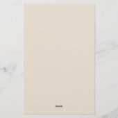 Afrika-Karten-Dekorative Stammes-Elemente-Muster Briefpapier (Rückseite)