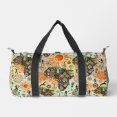Afrika-Karten-Dekorative-Stammes-Elemente-Muster Duffle Bag (Vorderseite)
