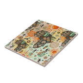 Afrika-Karten-Dekorative Stammes-Elemente-Muster Fliese (Seite)