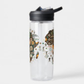 Afrika-Karten-Dekorative-Stammes-Elemente-Muster Trinkflasche (Links)