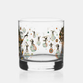 Afrika-Karten-Dekorative-Stammes-Elemente-Muster Whiskyglas (Rechts)