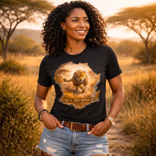 Afrika Keine Entschuldigung. Gepard | Afrika Stolz Tri-Blend Shirt