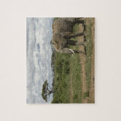 Afrika, Kenia, Amboseli-Nationalpark, Elefant, Puzzle (Vertikal)