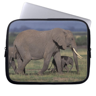 Afrika, Kenia, der Amboseli-Nationalpark. Afrikani Laptopschutzhülle