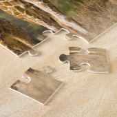 Afrika. Kenia. Herde retikulierter Giraffen Puzzle (Seite)