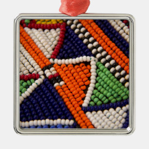 Afrika, Kenia. Maasai-Stammesperlen Ornament Aus Metall
