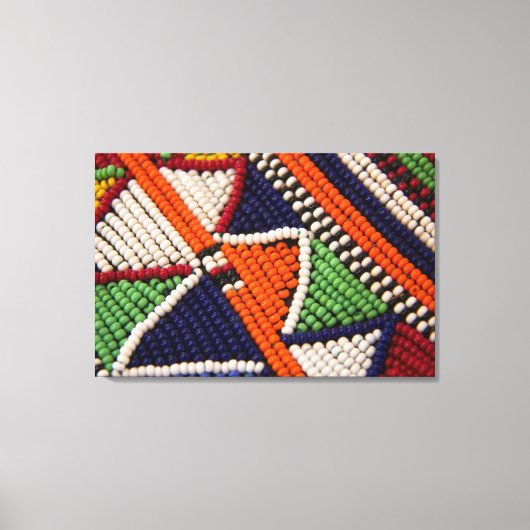 Afrika, Kenia. Maasai Tribal Beads Leinwanddruck (Vorderseite)