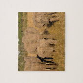 Afrika, Kenia, Masai Mara. Afrikanischer Elefant Puzzle (Vertikal)