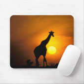 Afrika, Kenia, Masai Mara. Giraffe (Giraffe) Mousepad (Mit Mouse)