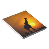 Afrika, Kenia, Masai Mara. Giraffe (Giraffe) Notizblock (angewinkelt)