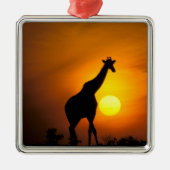 Afrika, Kenia, Masai Mara. Giraffe (Giraffe) Ornament Aus Metall (Vorne)