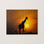 Afrika, Kenia, Masai Mara. Giraffe (Giraffe) Puzzle (Horizontal)