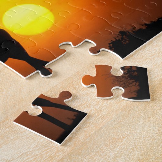 Afrika, Kenia, Masai Mara. Giraffe (Giraffe) Puzzle (Seite)