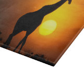 Afrika, Kenia, Masai Mara. Giraffe (Giraffe) Schneidebrett (Ecke)