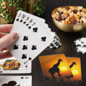 Afrika, Kenia, Masai Mara. Giraffe (Giraffe) Spielkarten (In Situ)