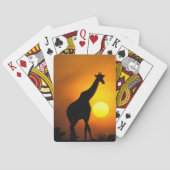 Afrika, Kenia, Masai Mara. Giraffe (Giraffe) Spielkarten (Rückseite)