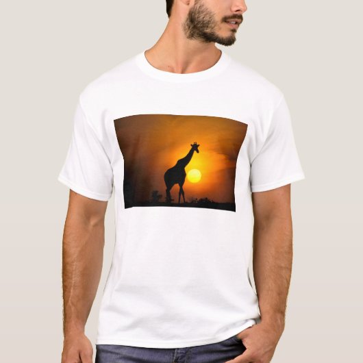 Afrika, Kenia, Masai Mara. Giraffe (Giraffe) T-Shirt (Vorderseite)