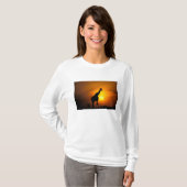 Afrika, Kenia, Masai Mara. Giraffe (Giraffe) T-Shirt (Vorne ganz)