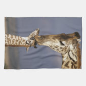 Afrika, Kenia, Masai Mara. Giraffen (Giraffen) Handtuch (Horizontal)