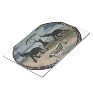 Afrika Kenia Schön Elegant Wildtiere Notizblock