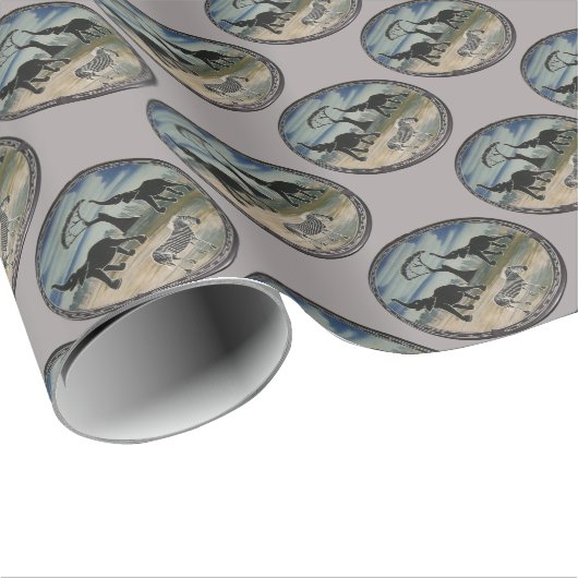 Afrika Kenia Schöne Elegante Tierwelt Geschenkpapier (Rolleneckpunkt)