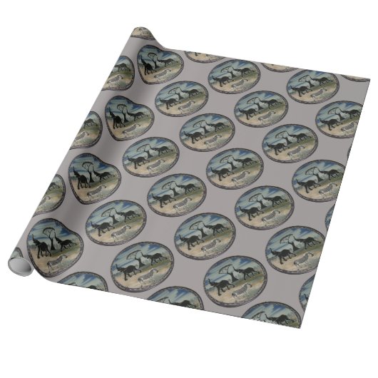 Afrika Kenia Schöne Elegante Tierwelt Geschenkpapier (Ungerollt)