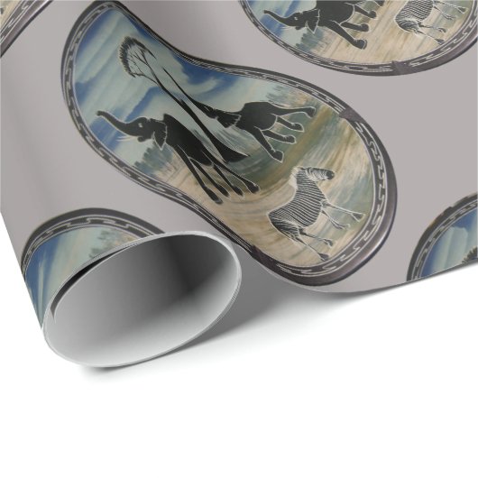 Afrika Kenia Schöne Elegante Tierwelt Geschenkpapier (Rolleneckpunkt)