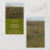 Afrika - Kenia - Wildtiere Visitenkarte (Vorne/Hinten)