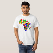 Afrika kennzeichnet T-Shirt (Vorne ganz)