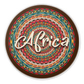 Afrika-Keramik Keramikknauf (Vorderseite)