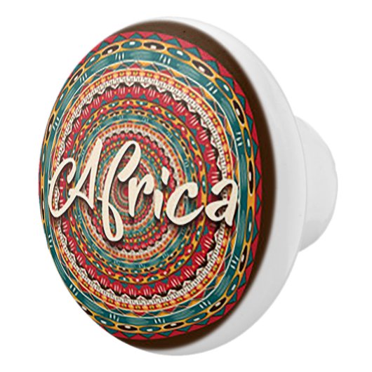 Afrika-Keramik Keramikknauf (Rechts)