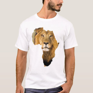 Afrika-Kontinent-afrikanisches Löwe-Tier T-Shirt