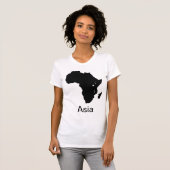 Afrika-Kontinent Asien - machen Sie Spaß T-Shirt (Vorne ganz)