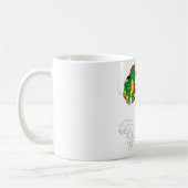 Afrika Kontinent Flagge Karte Kaffeetasse (Links)