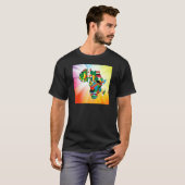 Afrika-Kontinent-Flaggen-Karte 2 T-Shirt (Vorne ganz)