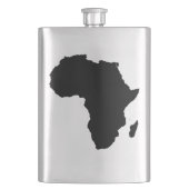 Afrika-Kontinent-Kontur-Flasche Flachmann (Vorderseite)