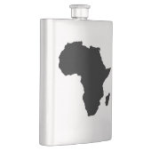 Afrika-Kontinent-Kontur-Flasche Flachmann (Rechts)