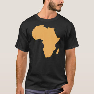 Afrika-Kontinent-Kontur-T - Shirt