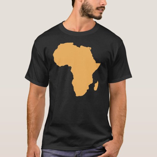 Afrika-Kontinent-Kontur-T - Shirt (Vorderseite)