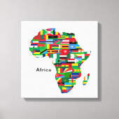 Afrika Kontinent Leinwanddruck (Vorderseite)