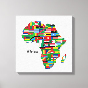 Afrika Kontinent Leinwanddruck