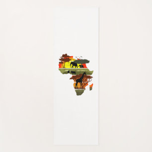 Afrika Kontinent Sunset Safari Natur Wildes Leben Yogamatte