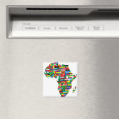 Afrika Kontinentale Länder Flaggenstaaten Magnet (In Situ (Geschirrspüler))