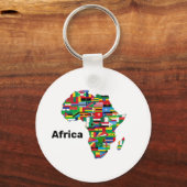Afrika Kontinentale Schlüsselkette Schlüsselanhänger (Vorderseite)