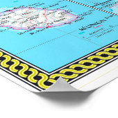 " Afrika: Kontinentales MAP ... Poster (Ecke)